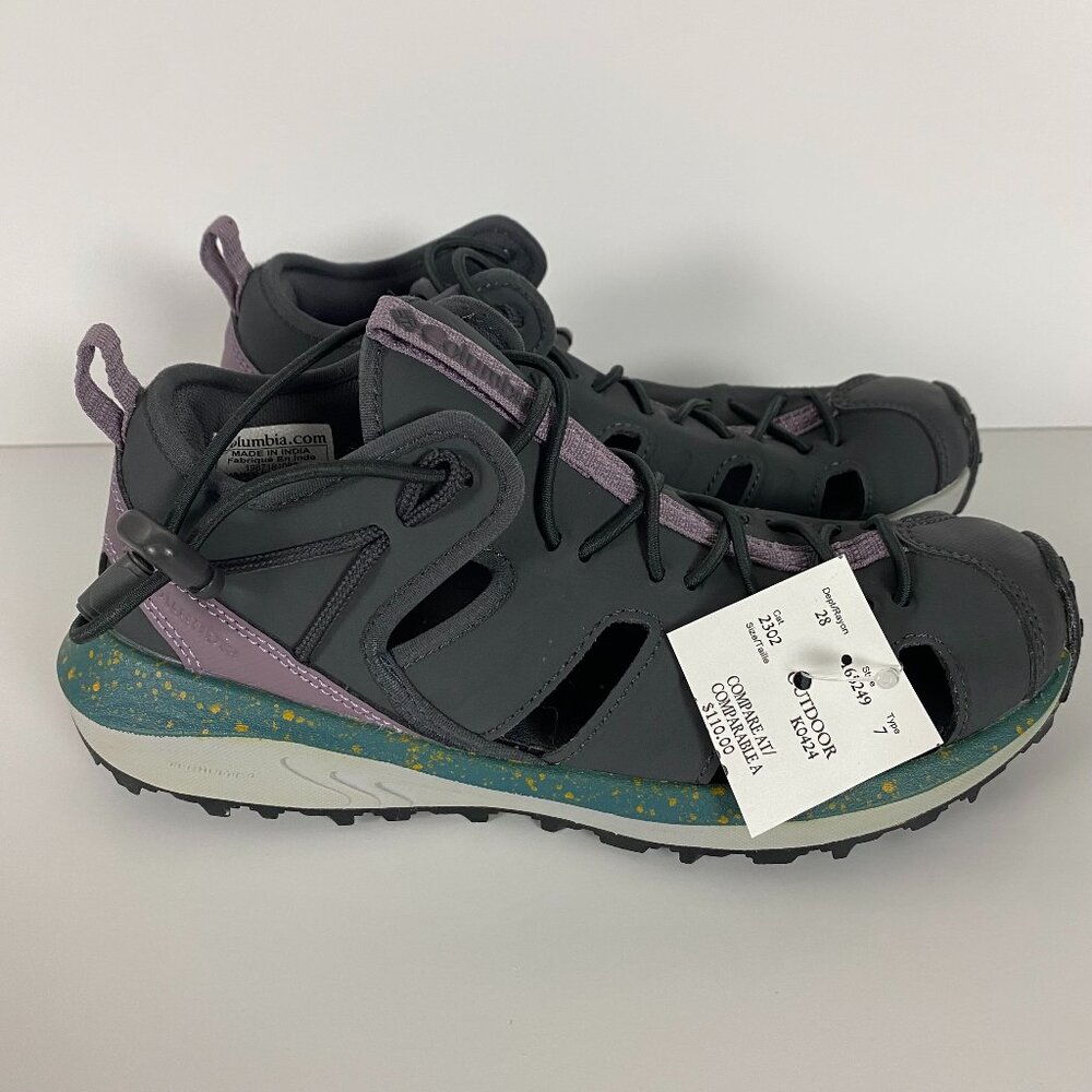 Columbia Trailstorm H20 Shoes Sandals Womens Sz 6 Dark Grey Deep Wisteria Hiking